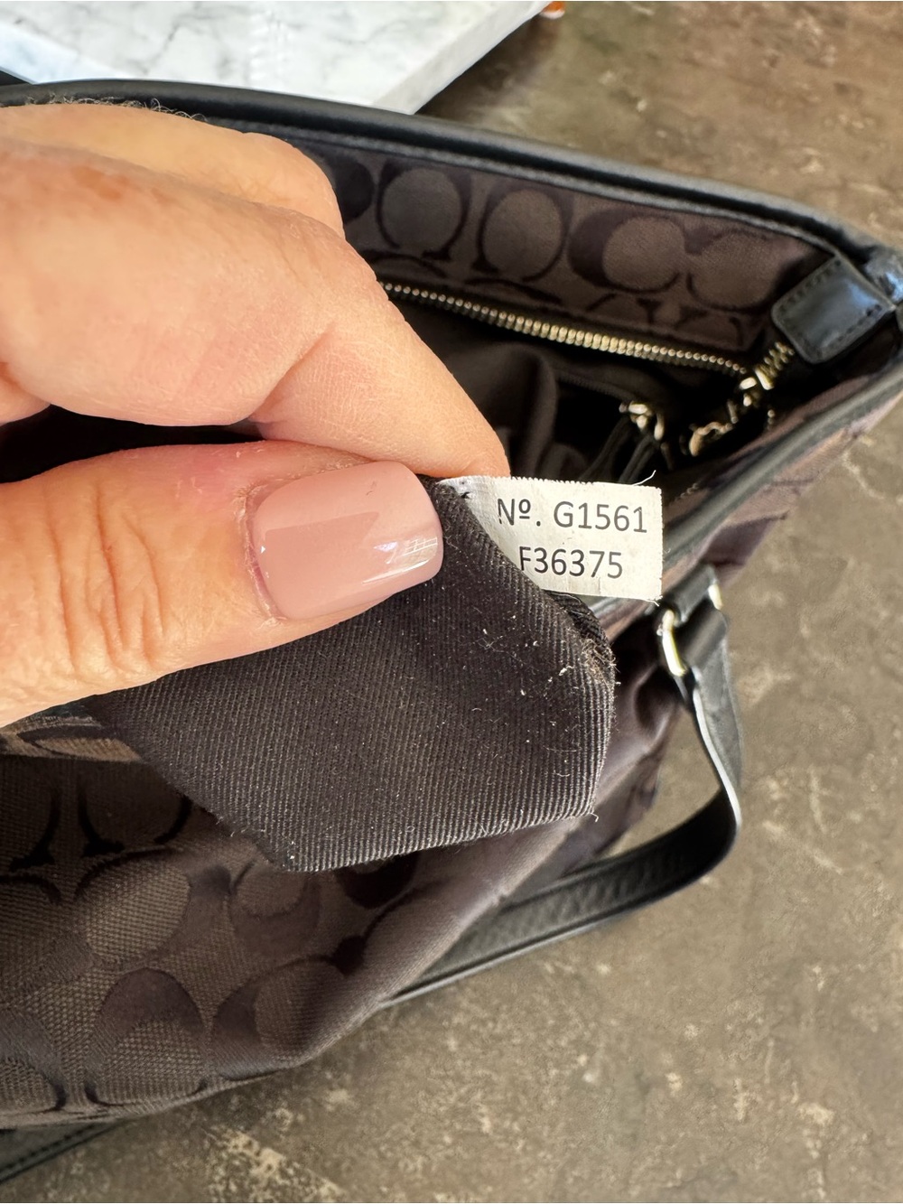 Coach Black Zip Top Tote (F36375) - Picture 8 of 12